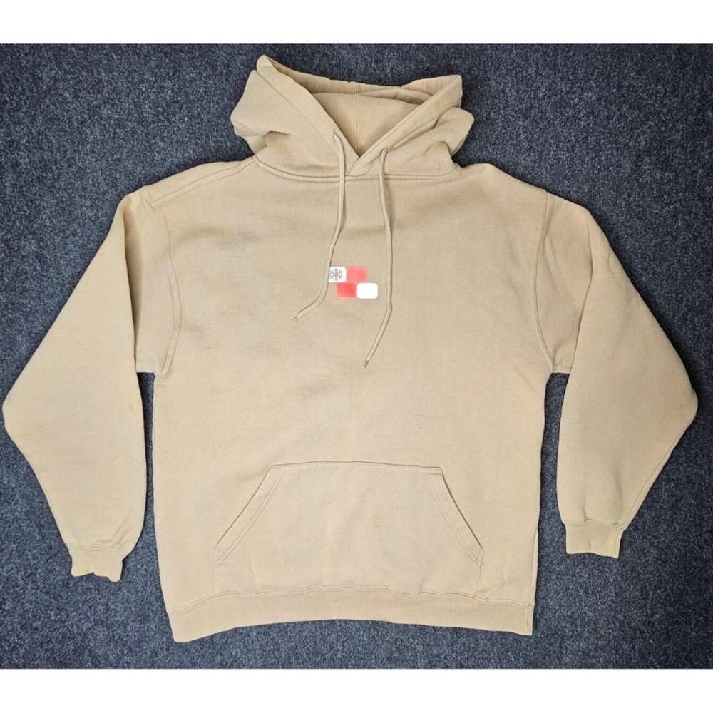 Snowshoe Mountain Hoodie Medium Ski Resort West Virginia Beige Pullover Jacket